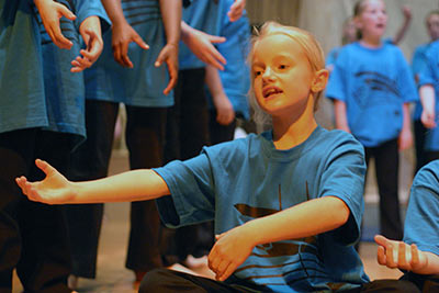 child singing